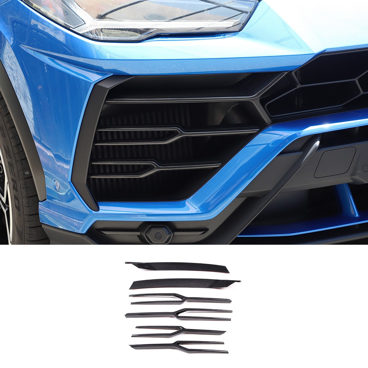 Real Carbon Fiber Exterior Decor Accessorie Trim For Lamborghini Urus 2018-21 2