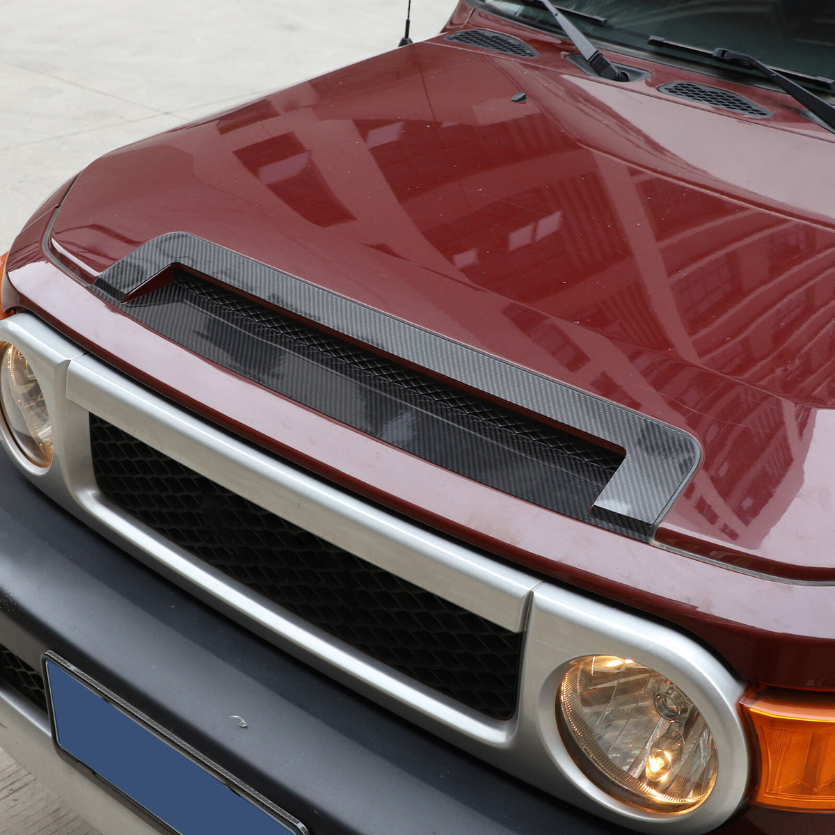 Front Hood Bumper Upper Trim Nose Cover For Toyota FJ Cruiser 2007-21 4