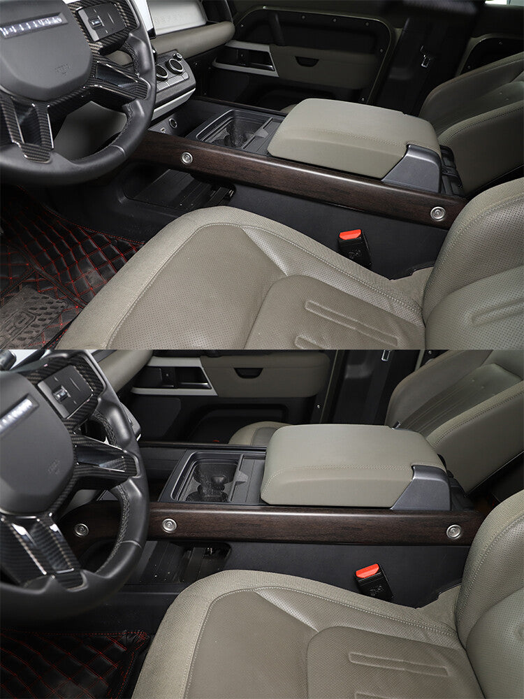 Replace ABS Oak Grain Center Console Gear Side Trim For LR Defender 2020-24 13