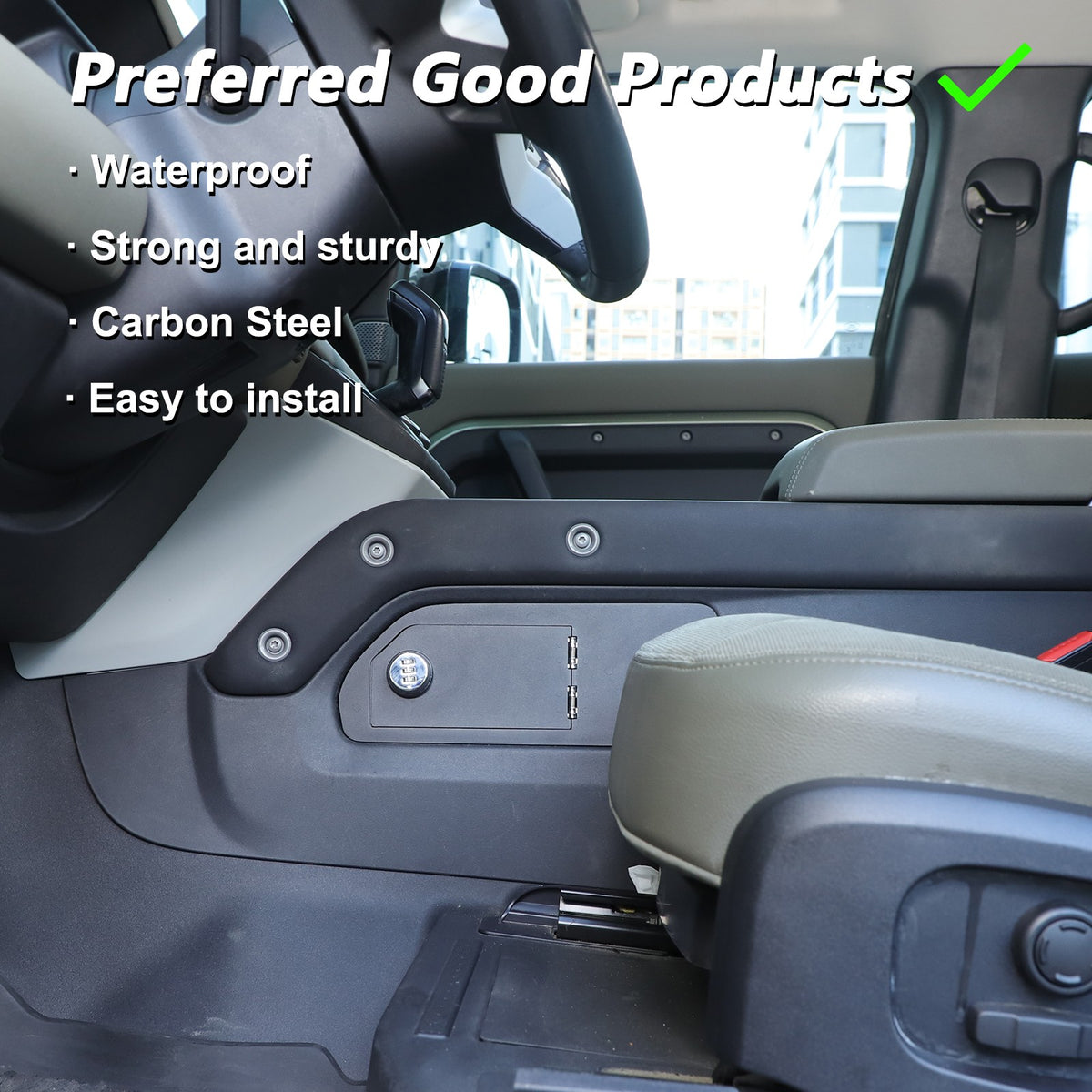 Aluminum Alloy Center Console Lower Safe Box For LR Defender L663 2020-2024 16