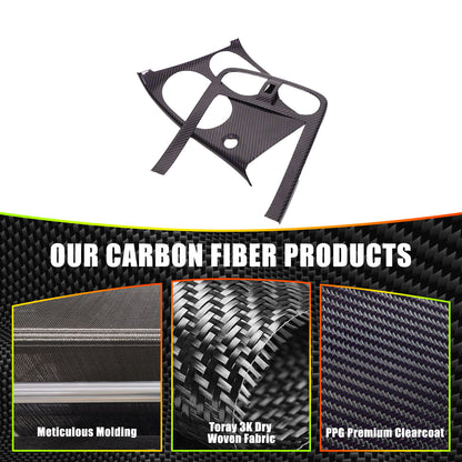 Real Carbon Fiber Interior Center Console Gear Trim For Corvette C6 2005-2013 7