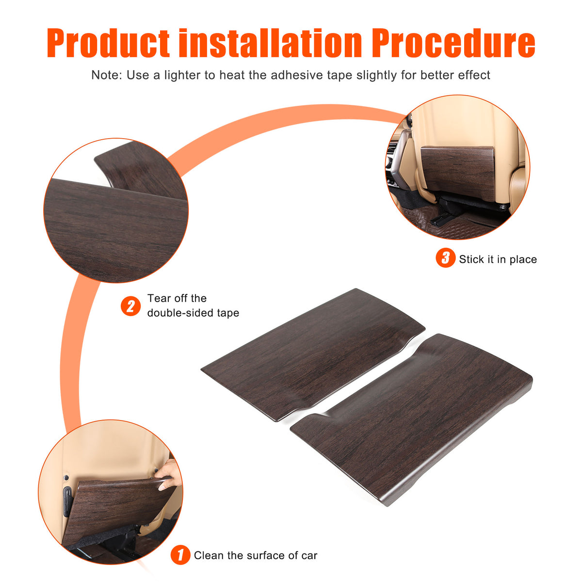 Grain ABS Seat Back Anti-kick Panel Trim Cover For LR Range Rover 2023-2024 5
