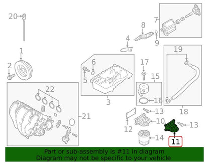 Mazda OEM Engine Oil Filter Housing Assembly L311-14-311A for Mazda3 5 CX-7 3