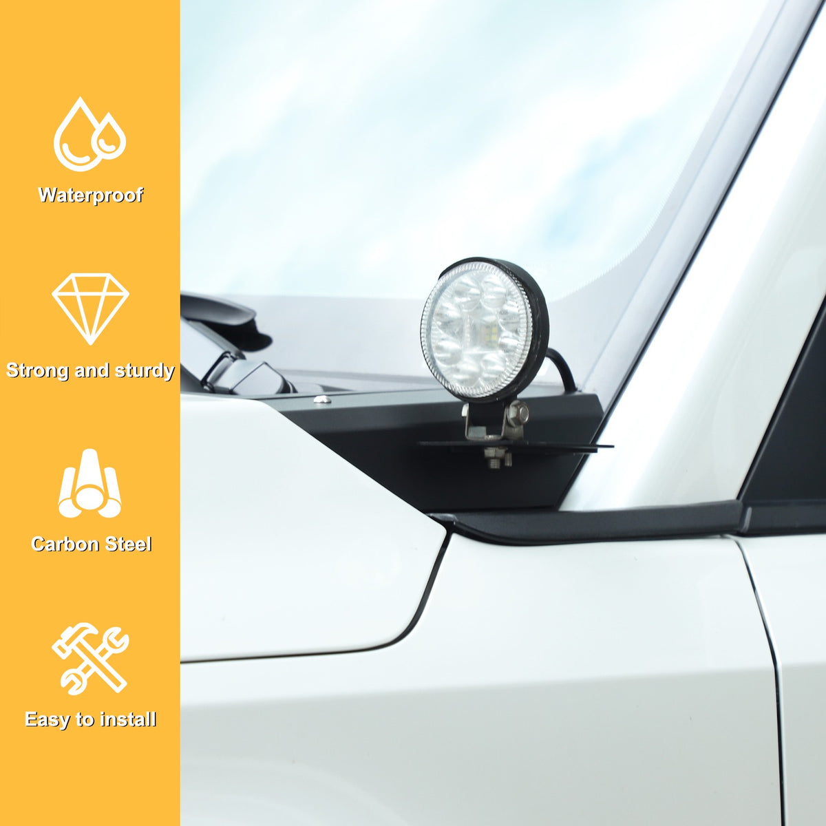 Replace A‑Pillar Lower Spotlight Antenna Bracket For Toyota Prado LC250 2024+ 23
