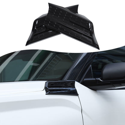 Glossy Piano Black Fender Upper Decoration Cover Trim For Toyota Tundra 2022+ US 14