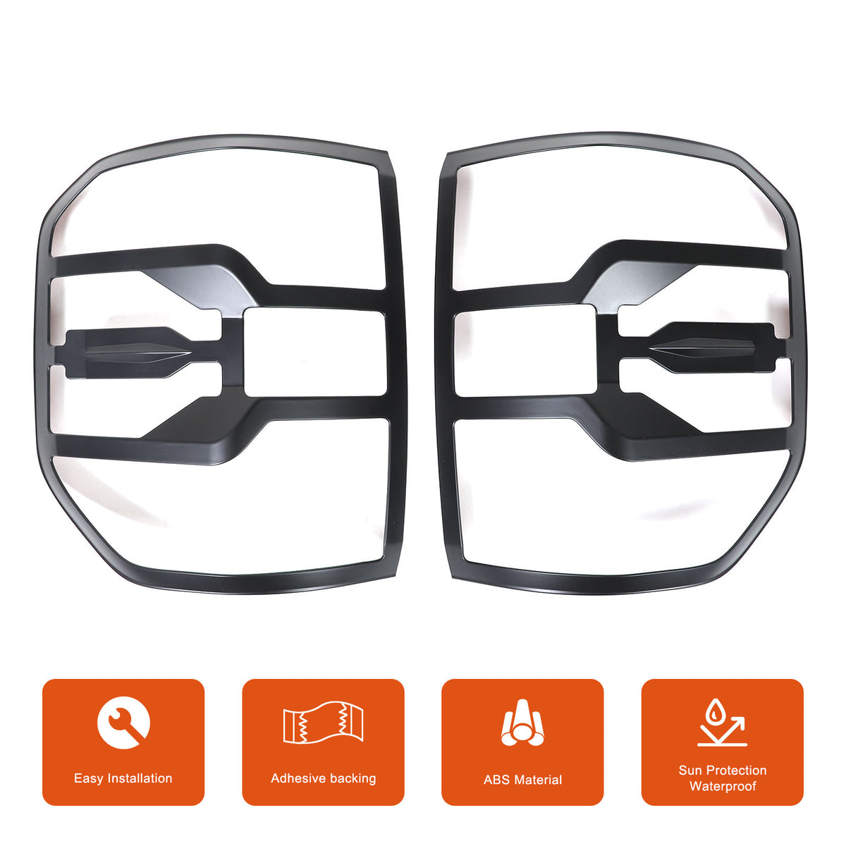 Matte Black Rear Taillight Trim Cover Bezel For Ford Maverick 2022-2024 US 23