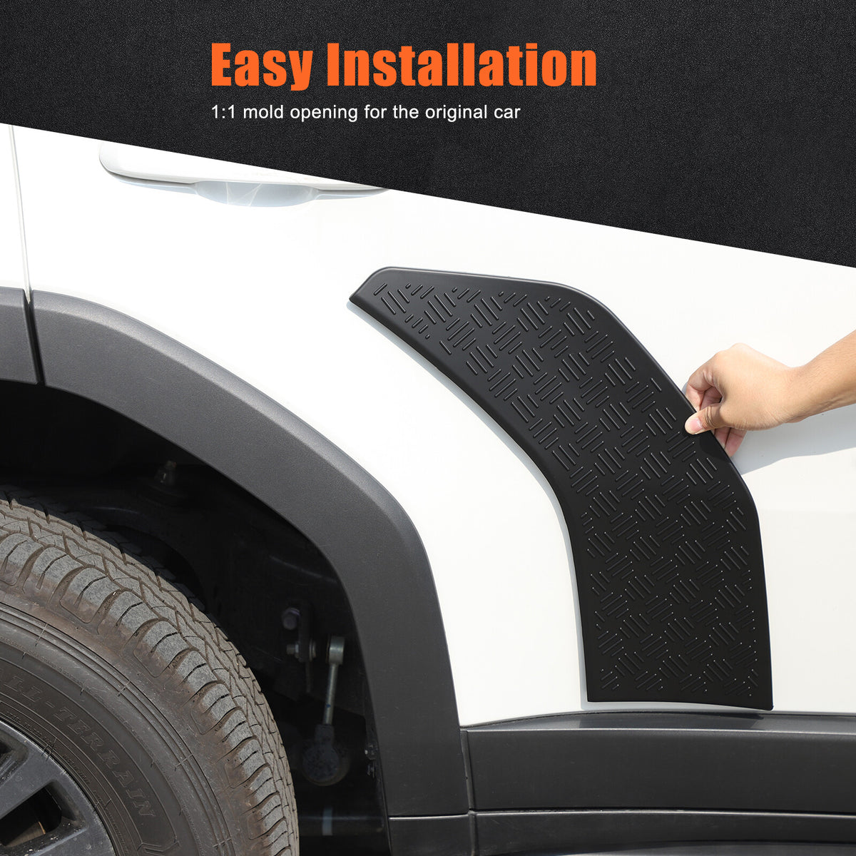 Rear Wing Fender Anti-Scratch Plate Cover For Toyota Land Cruiser LC250 24+ 1
