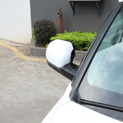 White ABS Exterior Rearview Mirror Cover Trim For Toyota Tundra/Sequoia 2022+ US 21