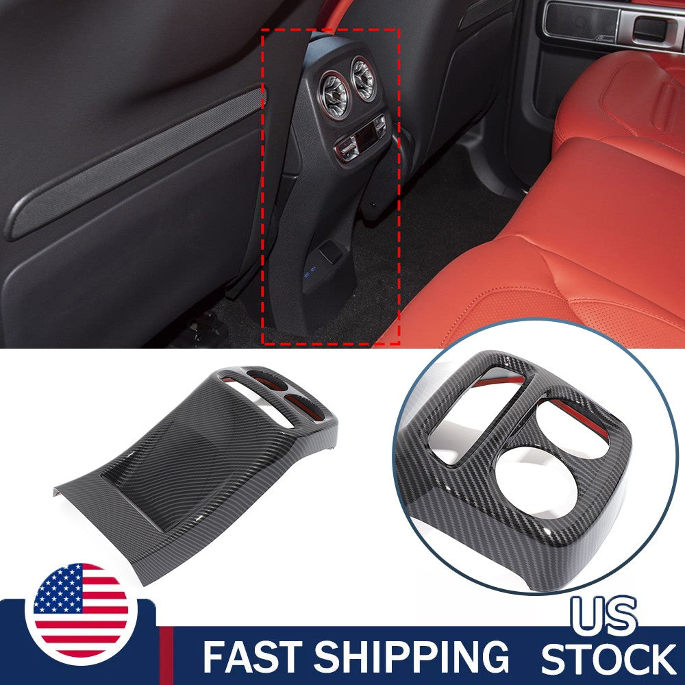 ABS Carbon Fiber Rear Air Vent Kick Guard Panel Trim For Benz G-Class 2025+ US 1