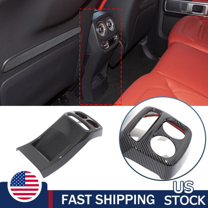 ABS Carbon Fiber Rear Air Vent Kick Guard Panel Trim For Benz G-Class 2025+ US 1