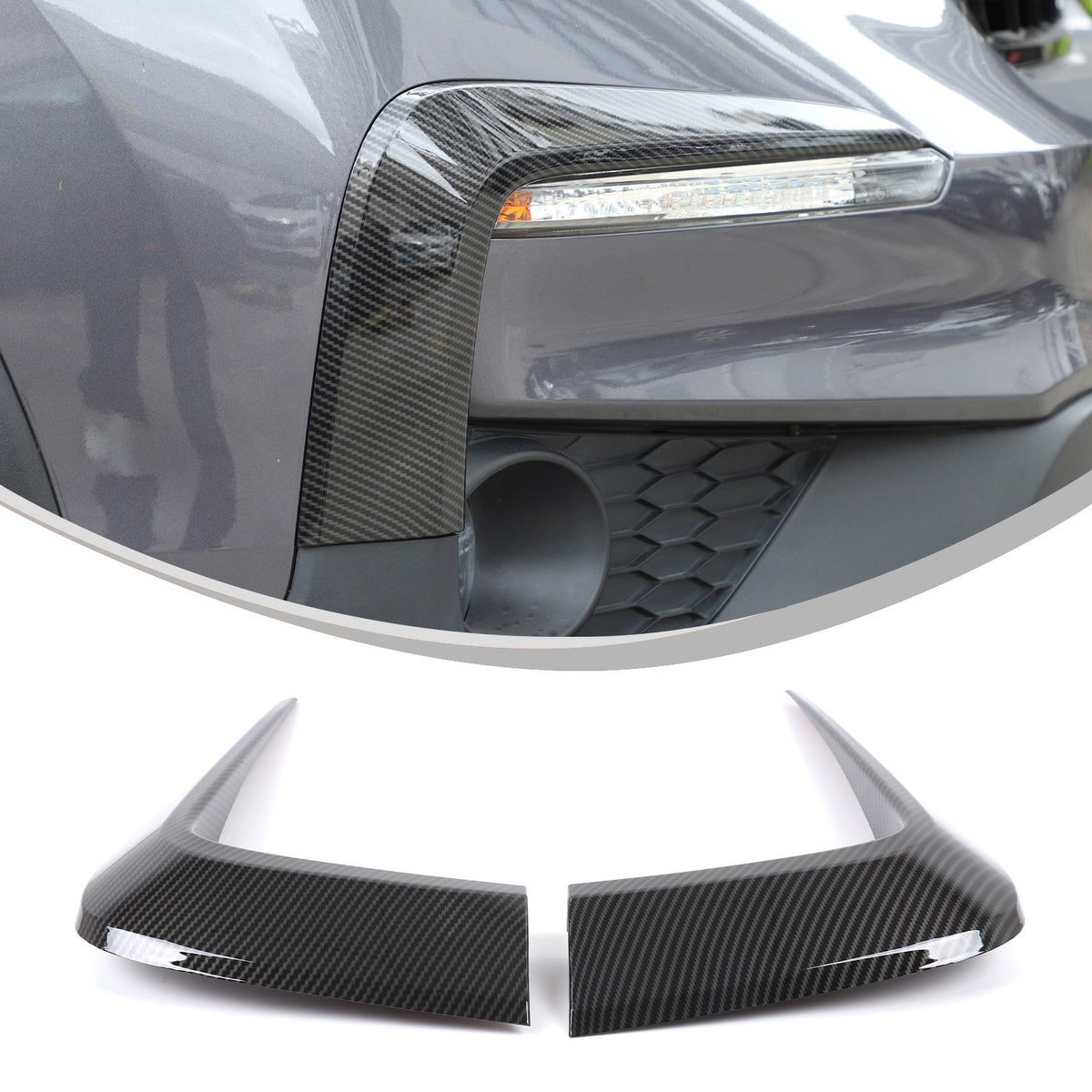 Carbon Fiber ABS Front Bumper Side Air Intake Trim For Honda Pilot 2015-2022 18