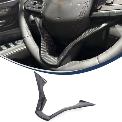 Real Carbon Fiber Interior Steering Wheel Cover Trim For Cadillac Escalade 21-24 13