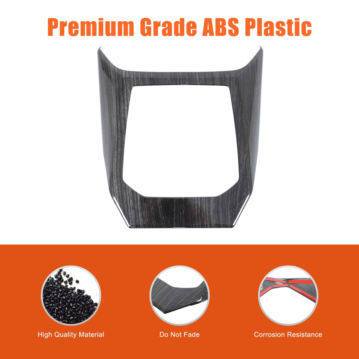 ABS Black Wood Grain Center Console Gear Shift Trim Cover For BMW X3 G45 2025+ 22