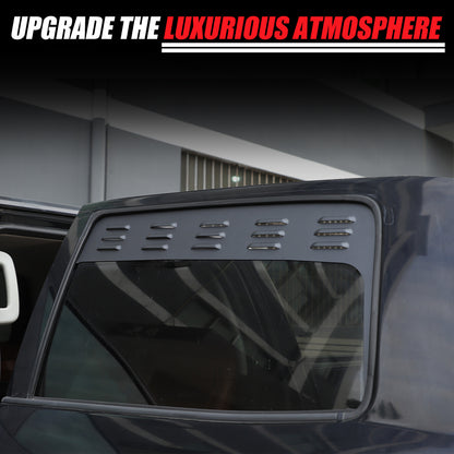 ABS Carbon fiber Rear Window Louver Shutter Cover Trim For Toyota Tundra 2014-21 21
