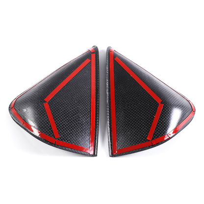Matt Real Carbon Fiber Dashboard Anti-collision Door Trim Cover For Corvette C8 17
