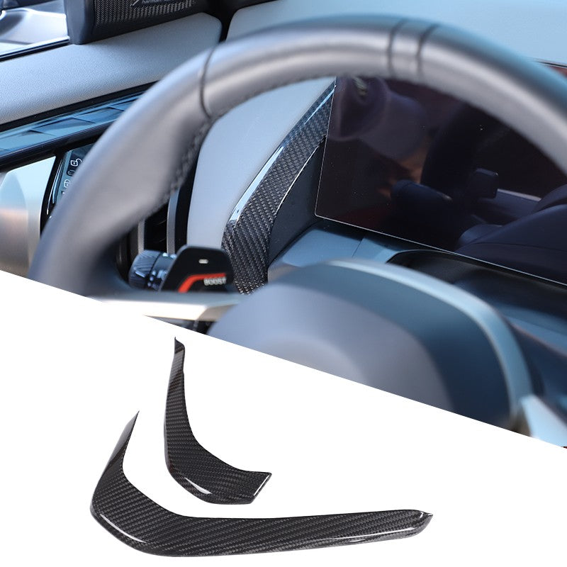 Real Carbon Fiber Center Console Dashboard Trim Strip For BMW X3 G45 2025+ 15