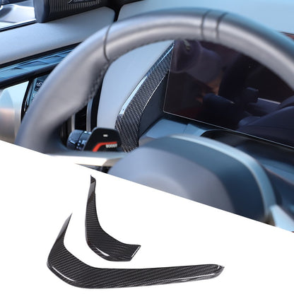 Real Carbon Fiber Center Console Dashboard Trim Strip For BMW X3 G45 2025+ 15