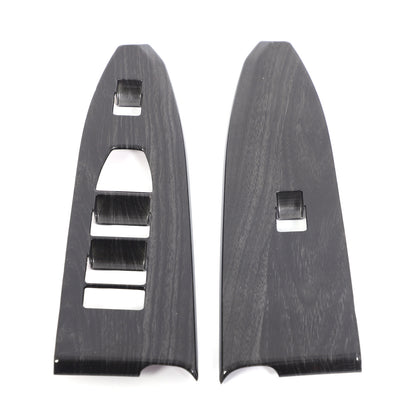 Black Grain Window Lift Switch Button Trim Frame For BMW 7 Series G70 2023-2025 15