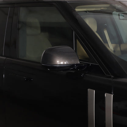 For Range Rover Vogue Sport 2022-23 Carbon Fiber ABS Rear View Mirror Cover Trim 8