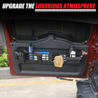 Aluminum Tailgate Hanging Bag Rack Molle Panel For Toyota FJ Cruiser 2007-2021 24
