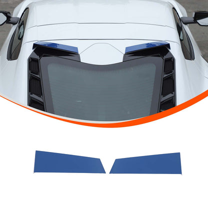 Blue Rear Windshield Spoiler Anti-wind Buffeting Deflector for Corvette C8 Coupe 2