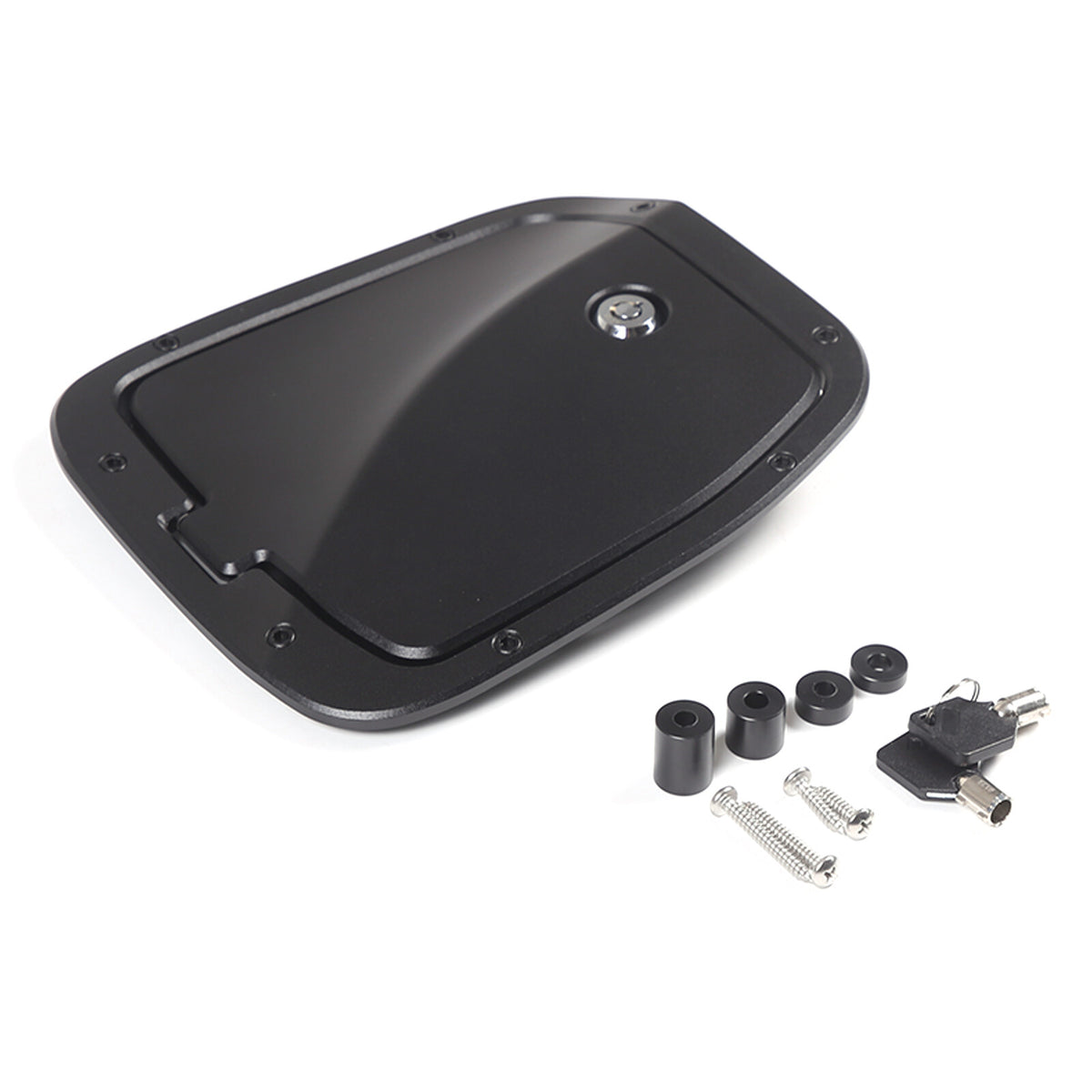 Black Door Fuel Tank Cover W/ Lock Gas Cap Tank Trim For Toyota Tacoma 16-23 US 11