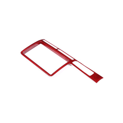 Red Carbon fiber Central Navigation Panel Cover trim For Nissan GTR R35 08-16 8