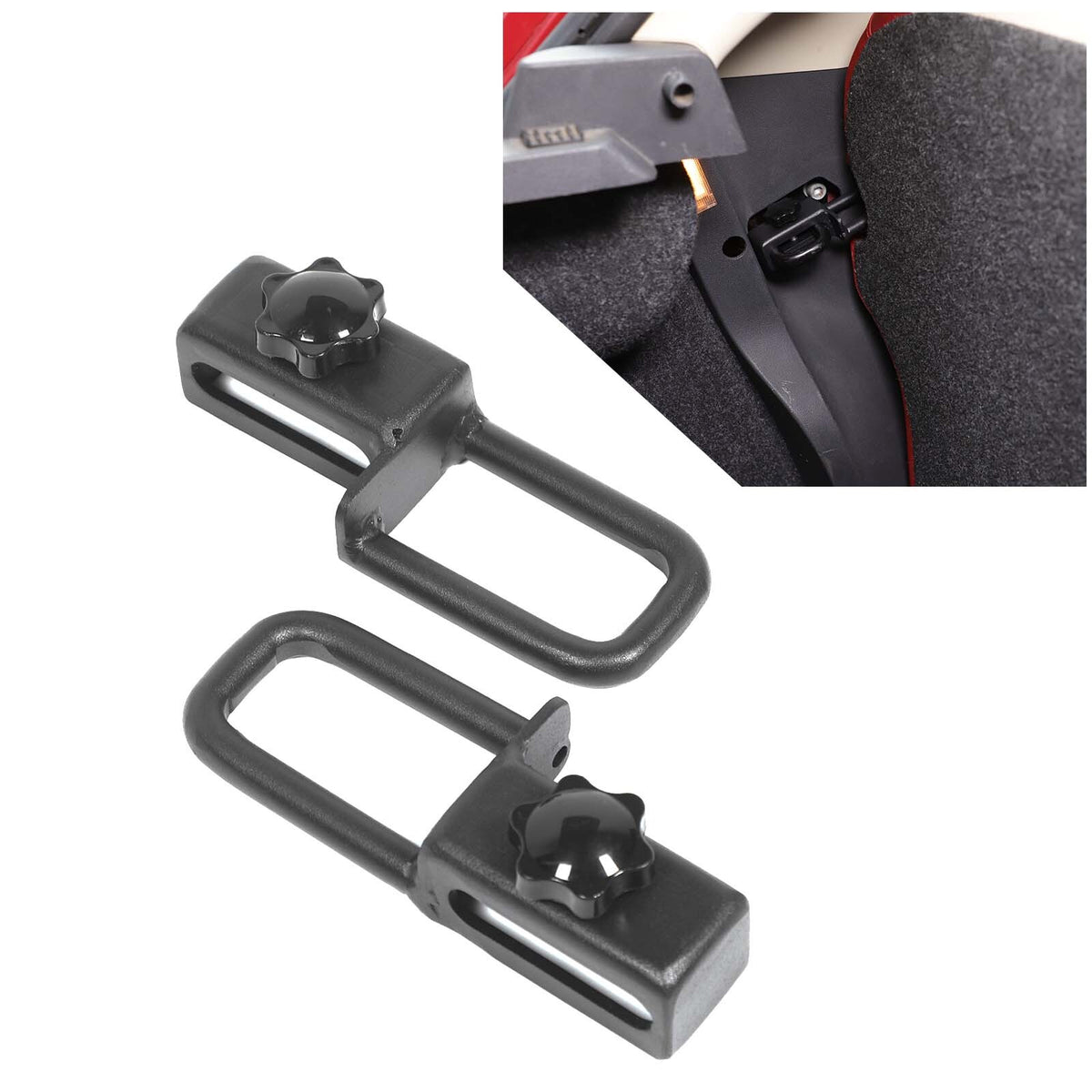 Steel Rear Seat Backrest Adjustment Upright Bracket Trim For Fiat 500 2007-15 10