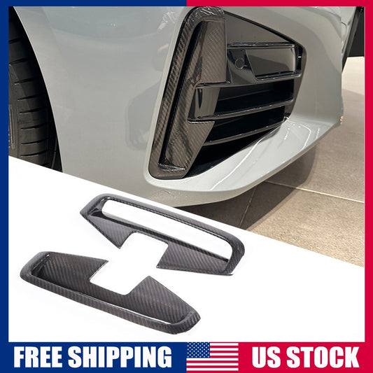 Real Carbon Fiber Front Fog Light Trim For BMW BMW 4 Series G22 Coupe 22+ US 1