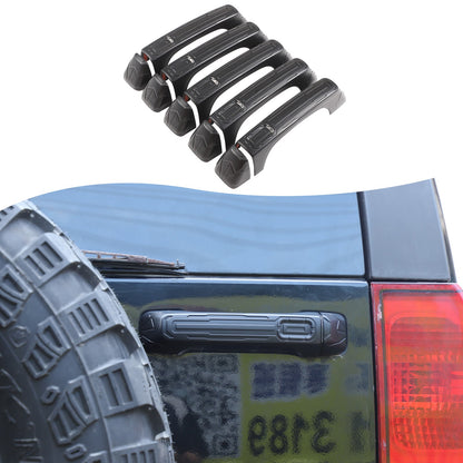 Mecha Matte Black ABS Door + Tailgate Handle Cover Trim For Hummer H3 2005-2009 8