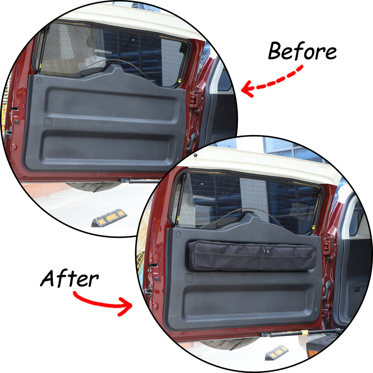 Interior Tailgate Storage Bag /Tool Organizer for Toyota FJ Cruiser 2007-21 15