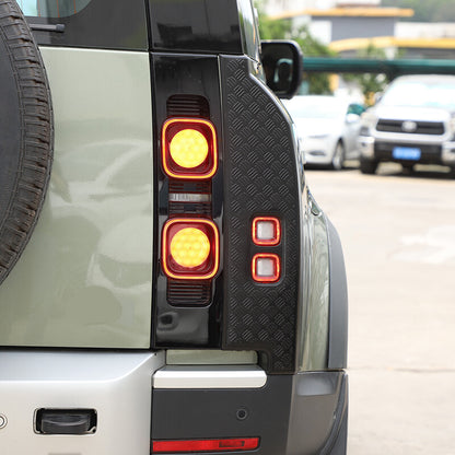 Rear Tail Light Cover Trim For Land Rover Defender 90 110 2020-23 Gloss Black US 13