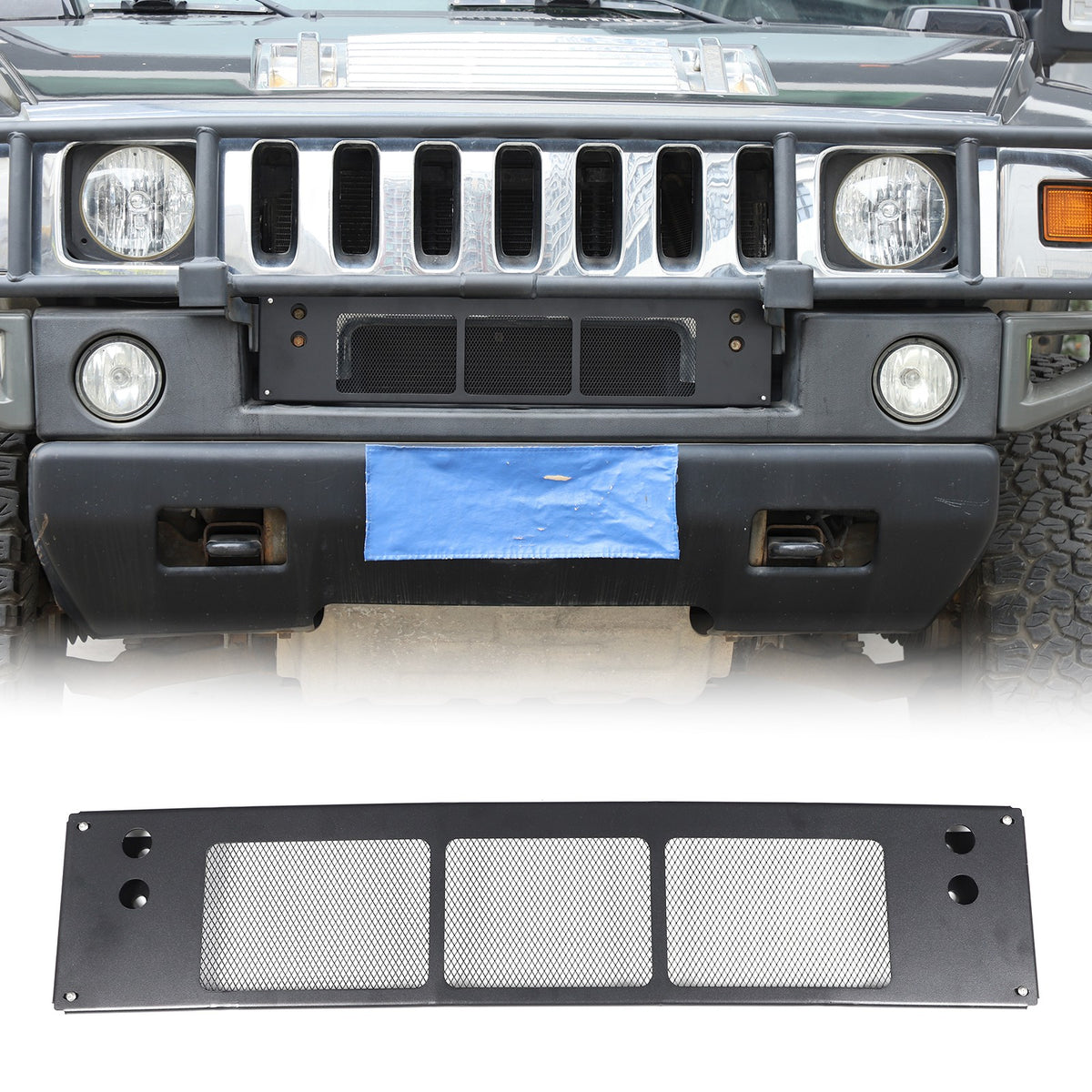 Replacement Carbon Steel Front Lower Grille Bug Screen For Hummer H2 2003-09 US 16