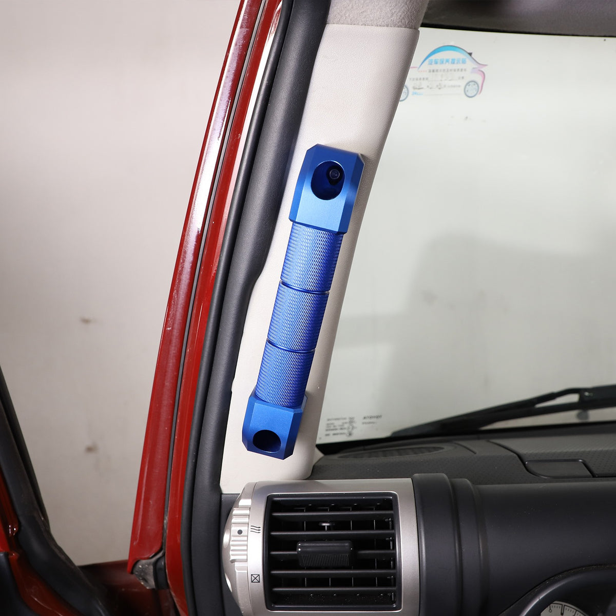 Blue A-pillar Handle Replacement Trim For 2007-2021 Toyota FJ Cruiser 12