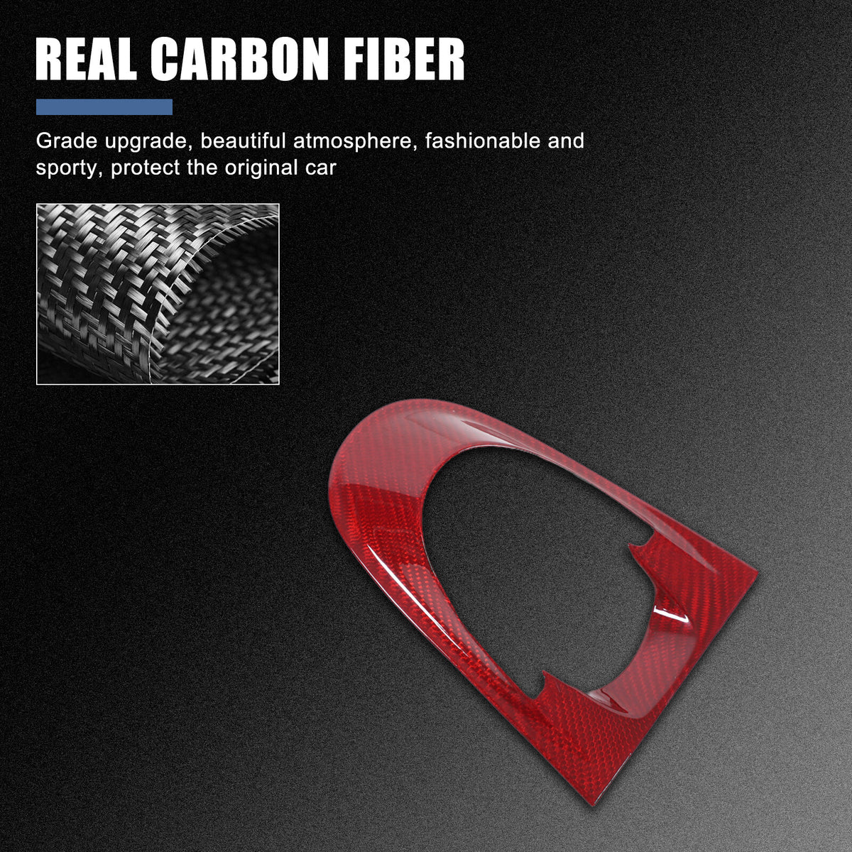 Red Carbon Fiber Instrument Panel Cover Overlay For Porsche Panamera 971 2017-23 9
