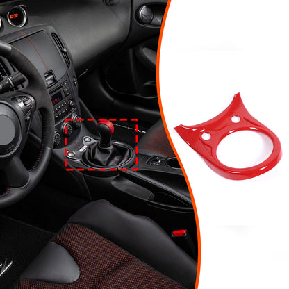 Sport Red ABS Center Console Gear Shift Frame Trim For Nissan 370Z MT 2009-2020 12
