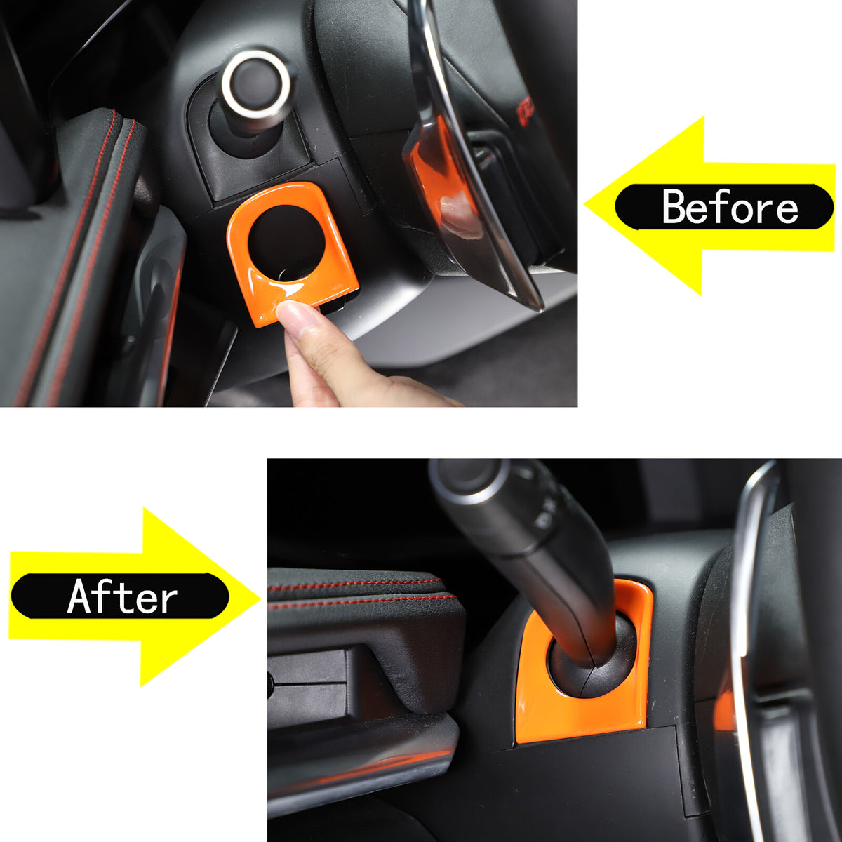 Oranger Interior Decor Trim Cover For C8 Corvette Stingray Z51 Z06 Z07 20-26 15