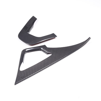 Dry Carbon Fiber Co-pilot center Grab Handle Cover Trim For Corvette C7 2014-19 5