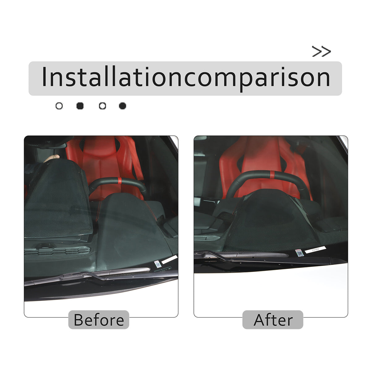 Real Carbon Fiber Dashboard Instrument Upper Panel Cover for Corvette C8 2020-25 8