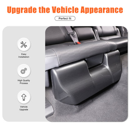 ABS Carbon Rear Seat Anti-kick Panel Trim For Toyota Land Cruiser LC250 24+ 14