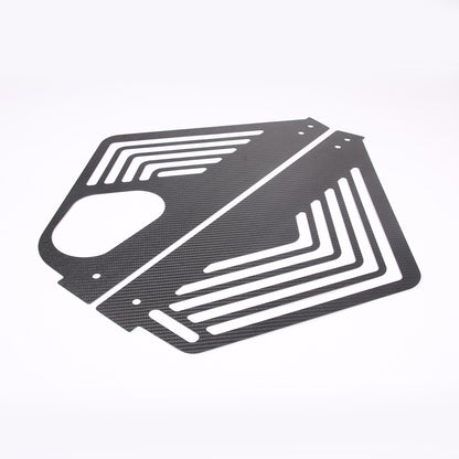 Gloss Real Carbon fiber Engine Bay Side Panel Cover Overlay For Corvette C8 20+ 11
