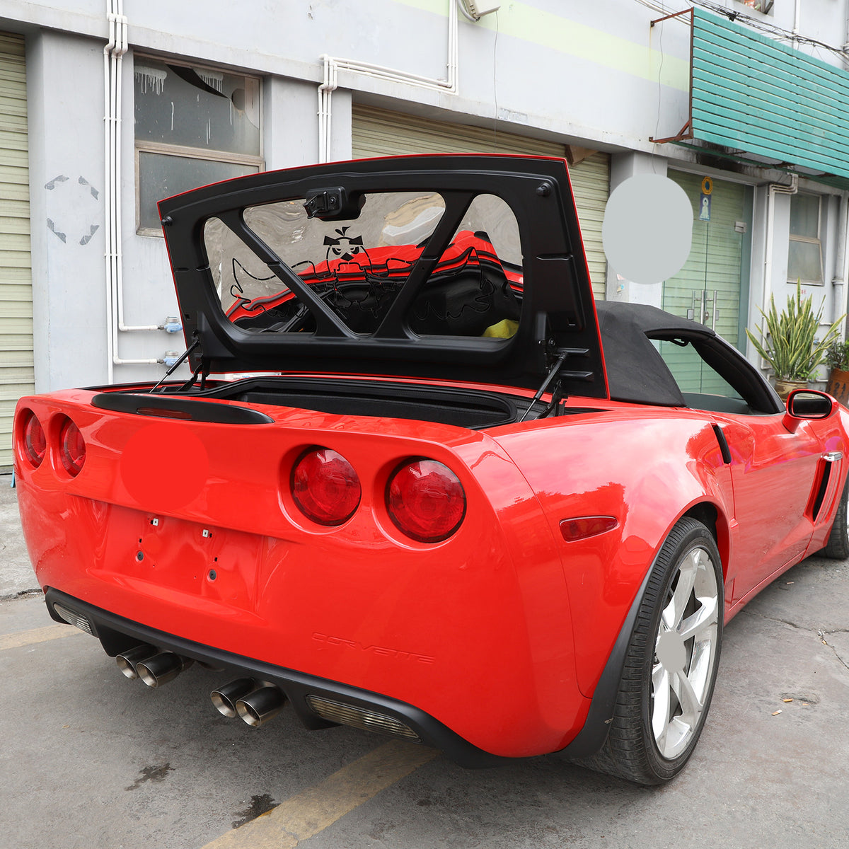 Angry Bird Steel Trunk Tailgate Lid Trim Panel Cover For Corvette C6 2005-2013 7