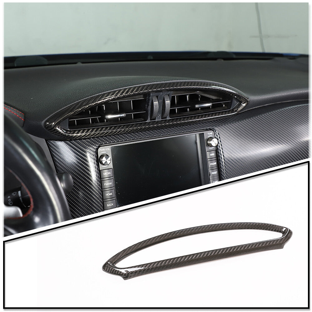 Carbon fiber Central Console Air Outlet Vent Cover Trim For Toyota 86/Subaru BRZ 2