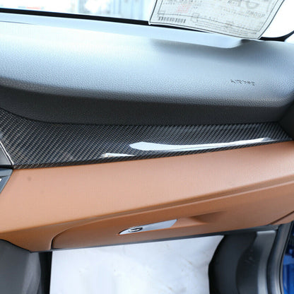 Real Carbon Fiber Dashboard Console Center Panel Trim For Alfa Romeo Giulia 5