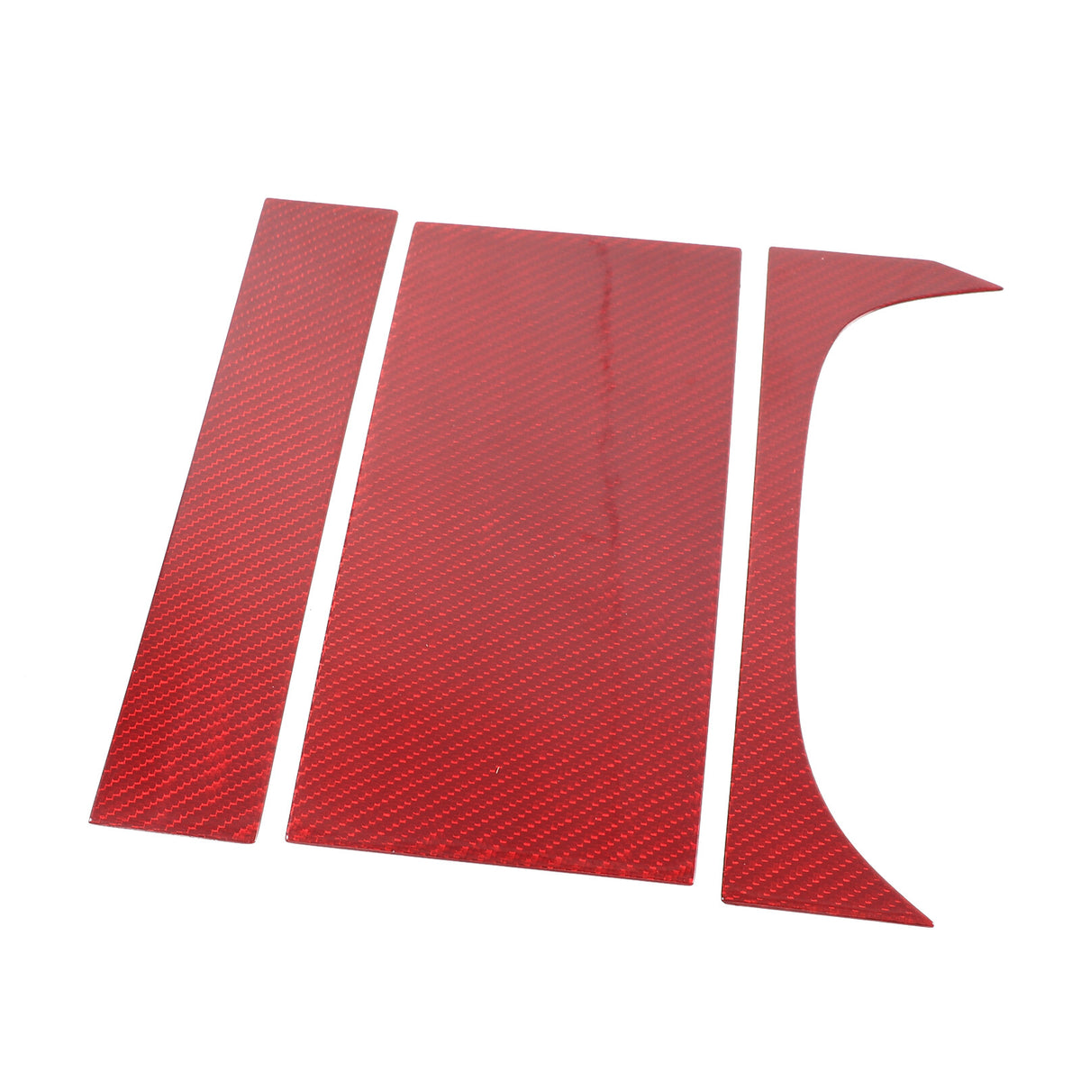 Red Carbon Fiber Interior Cup Holder Cover Trim Frame For Jaguar F-TYPE 2013-24 13