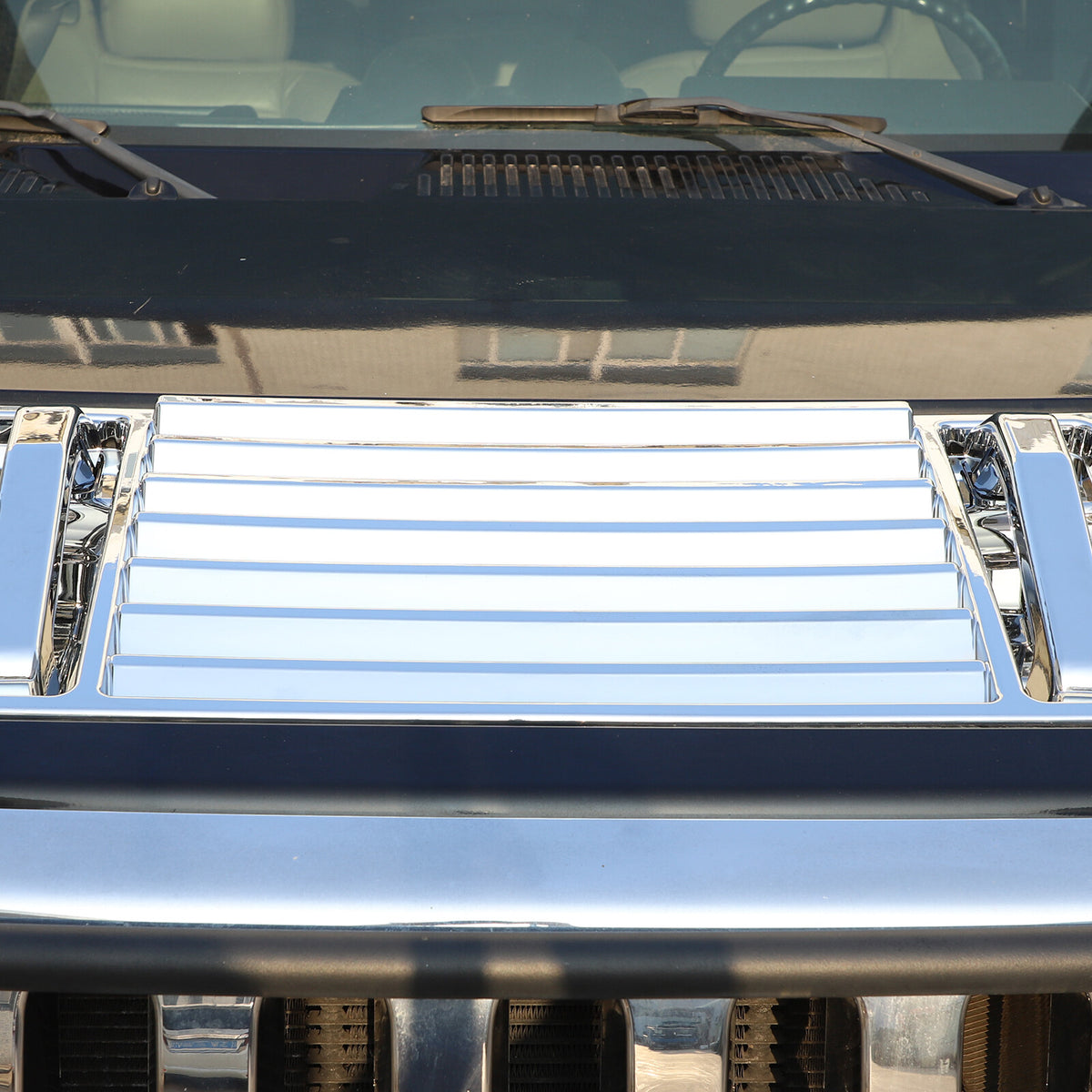 Silver Chrome Exterior Door Handle Mirror Hood Vent Trim Kit For Hummer H2 03-09 22