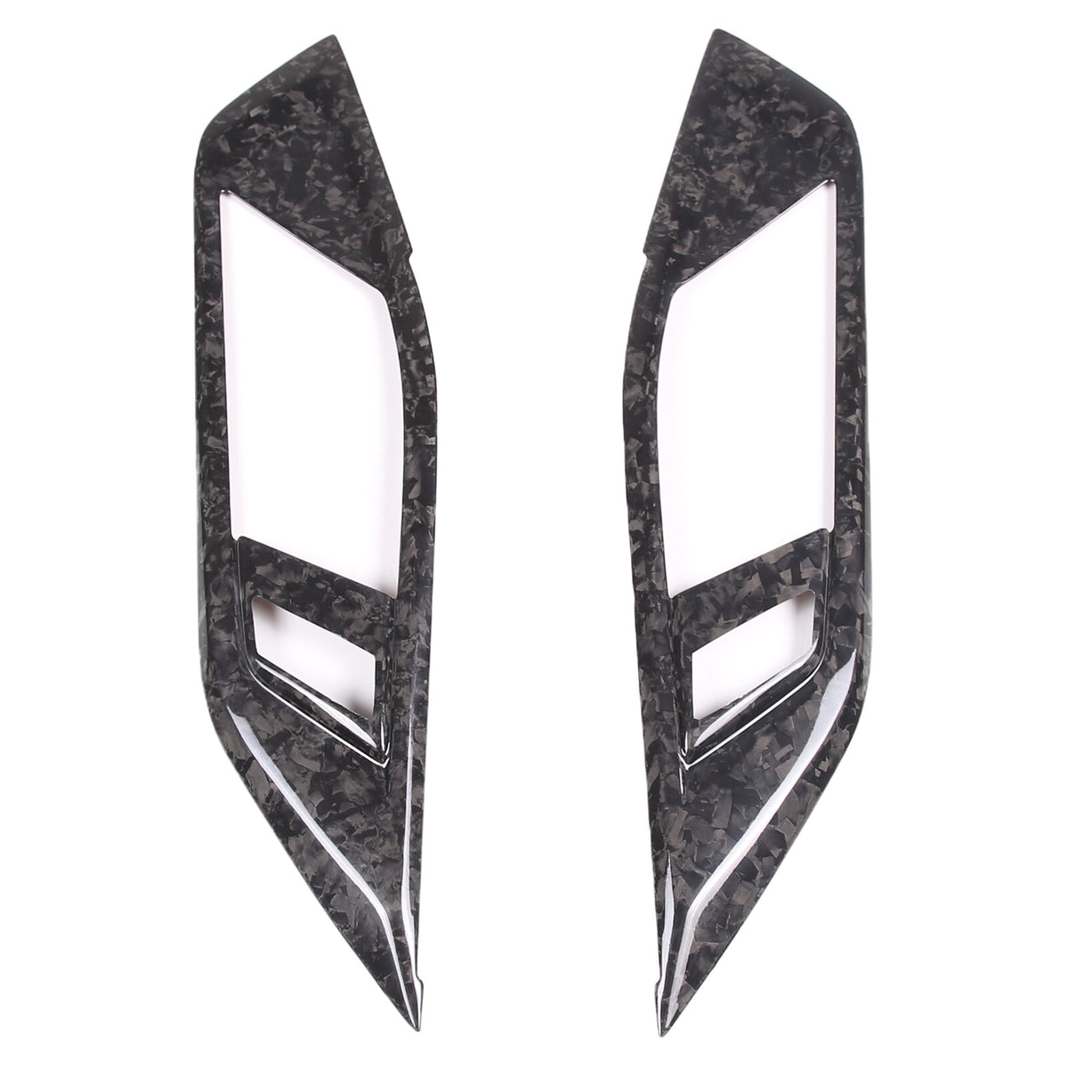 Forged Carbon Fiber Inner Door Handle Frame Cover Trim For BMW 4 Series 2022-24 9