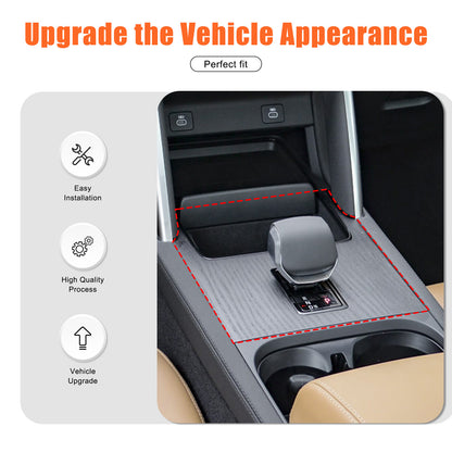 Glossy Black Center Console Gear Panel Trim For LR Discovery Sport L550 24+ 19