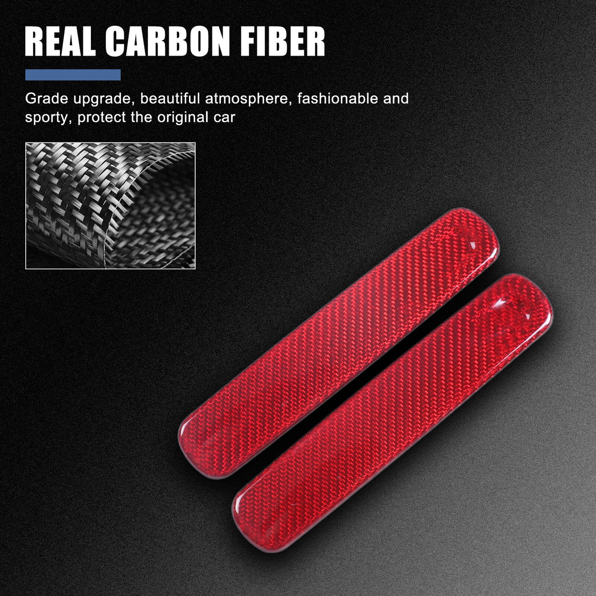 Red Real Carbon fiber Outside Door Handle Cover For Lotus EMIRA 2021-2025 23