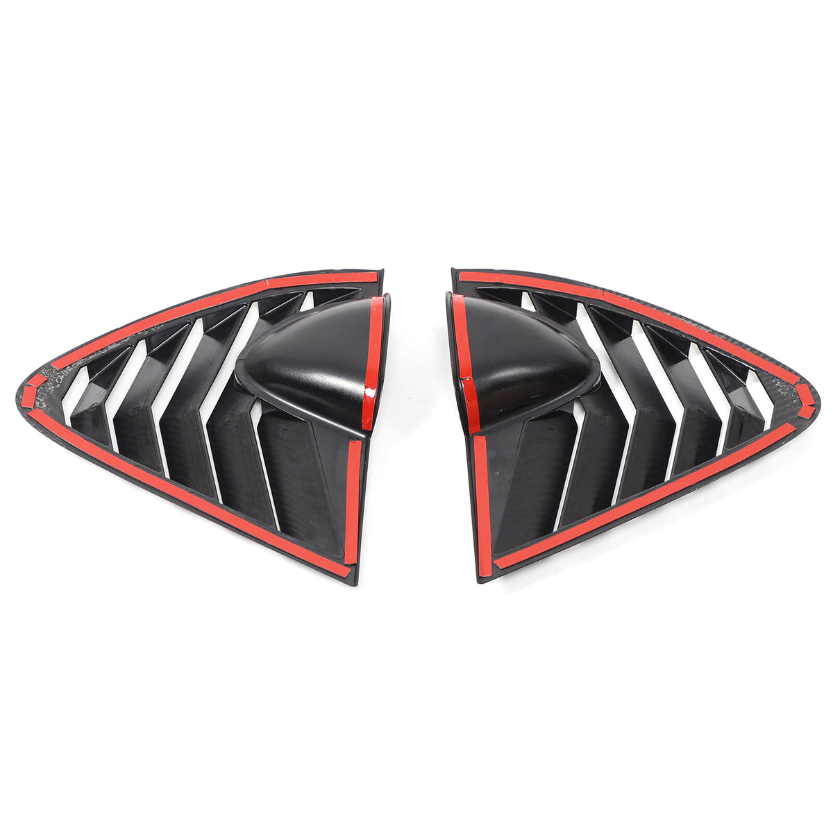 ABS Carbon Fiber Rear Side Window Louver Shutter Cover For Seat Leon MK2 08-12 7